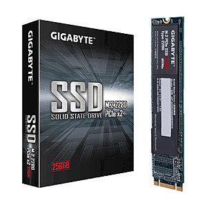 Gigabyte GP-GSM2NE8256GNTD 256 GB, SSD interface M.2 NVME, Write speed 800 MB/s, Read speed 1200 MB/s
