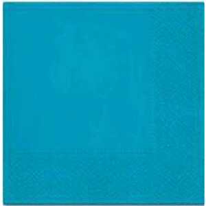 [E] SALVETES 33x33CM UNICOLOR, TURQUOISE, Paw Decor Collection