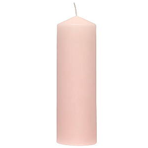 Свеча Svece stabs Polar Pillar светло-розовая 8x25 см 601113