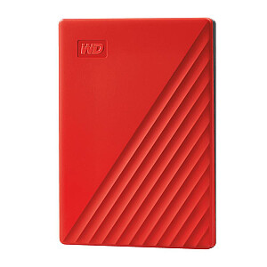 Внешний HDD WESTERN DIGITAL My Passport 2 ТБ USB 2.0 USB 3.0 USB 3.2 Цвет Красный WDBYVG0020BRD-WESN