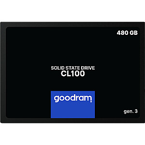 Твердотельный накопитель Goodram CL100 Gen. 3 480 ГБ Sata III 2,5 Retail