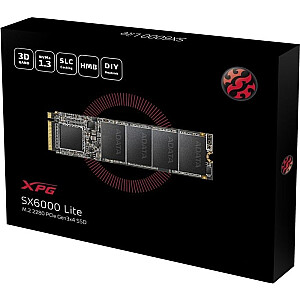 XPG SX6000 Lite M.2 512 GБ PCI Express 3.0 3D TLC NVMe