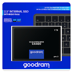 Goodram CX400 gen.2 2,5 дюйма 1024 ГБ Serial ATA III 3D TLC NAND