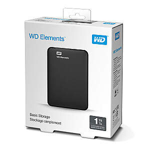 Western Digital WD Elements Портативный внешний жесткий диск 1000 ГБ Черный