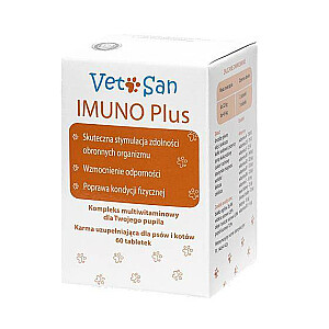 VETOSAN Imuno Plus - vitamīnu komplekss suņiem un kaķiem - 60 tabletes