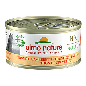 ALMO NATURE HFC dabīgais tunzivis un garneles - 70g