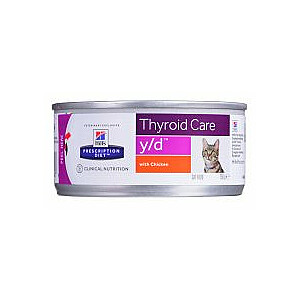 HILL'S PRESCRIPTION DIET Thyroid Care Feline y/d Влажный корм для кошек Курица 156 г