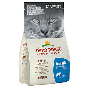 ALMO NATURE Adult Sterilizēts ar lasi - sausā barība kaķiem - 2 kg