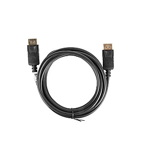 Lanberg CA-DPDP-10CC-0030-BK DisplayPort kabelis 3 m Melns