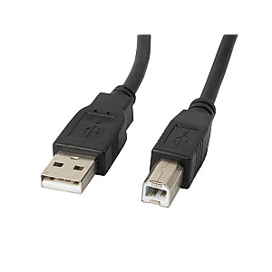 Lanberg CA-USBA-11CC-0018-BK USB-кабель 1,8 м USB 2.0 USB B Черный