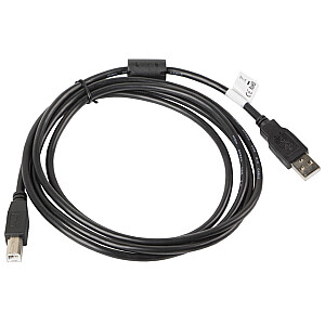 Lanberg CA-USBA-11CC-0018-BK USB-кабель 1,8 м USB 2.0 USB B Черный