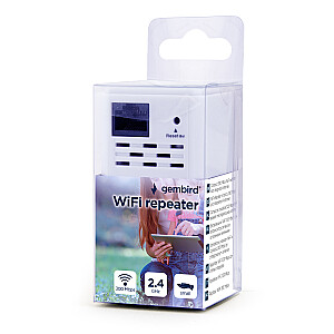 Gembird WNP-RP300-03 Wi-Fi повторитель/усилитель сигнала 300 Мбит/с белый
