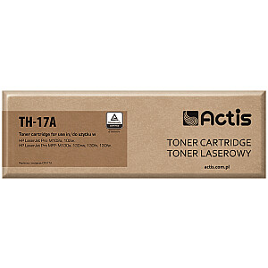 Actis TH-17A toneris HP printerim; Rezerves HP 17A CF217A; standarts; 1600 lappuses; melns