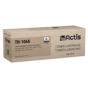 Actis TH-106A toneris HP printerim; HP 106A W1106A nomaiņa; standarts; 6000 lappuses; melns