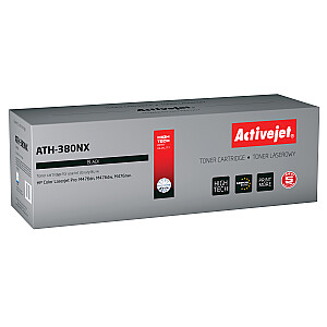 Activejet ATH-380NX toneris HP printerim; HP CF380X nomaiņa; Augstākā; 4400 lappuses; melns