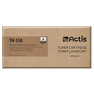 Картридж с тонером для принтера Actis TH-53A HP, Canon, совместимый с HP 53A Q7553A, Canon CRG-715; стандарт; 3000 страниц; черный.