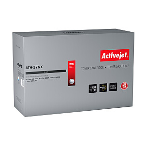 Activejet ATH-27NX toneris HP printerim; HP 27X C4127X, Canon EP-52 nomaiņa; Augstākā; 11300 lappuses; melns