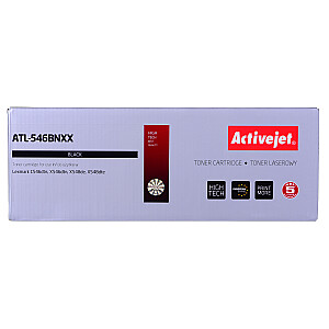 Activejet ATL-546BNXX tonera kasetne Lexmark printeriem; Rezerves Lexmark C546U1KG; Augstākā; 8000 lappušu; melns
