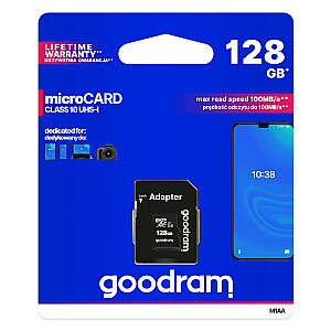 Goodram MICROSDXC 128GB CLASS 10/UHS 1 + АДАПТЕР