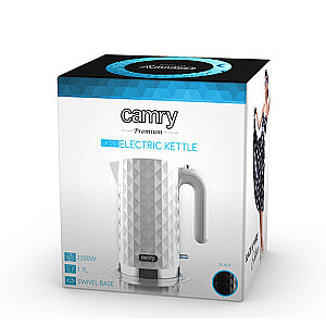 Электрический чайник Camry CR 1269w 1,7 л Белый 2200 Вт