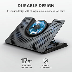 Подставка для ноутбука Trust GXT 1125 Quno, цвет черный, 43,2 см (17")