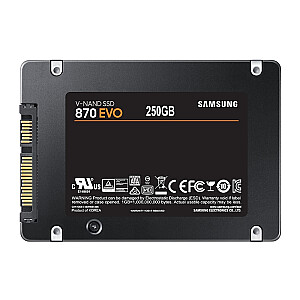 Samsung 870 EVO 2.5" 250GB Serial ATA III V-NAND