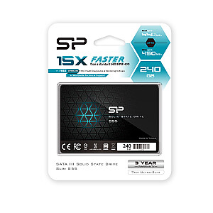 Silicon Power Slim S55 2,5 collu 240 GB Serial ATA III TLC