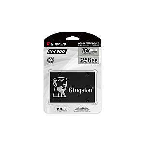 Kingston Technology KC600 2,5 collas, 256 GB, Serial ATA III, 3D TLC