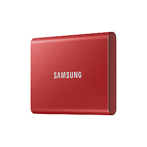 Samsung portatīvais SSD T7 1000 GB sarkans
