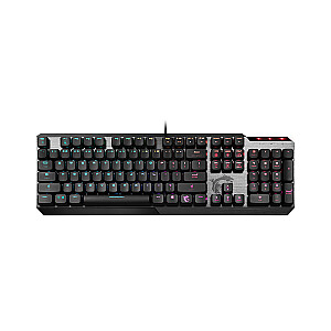 Tastatūra MSI Vigor GK50 USB QWERTY US English Black Metallic