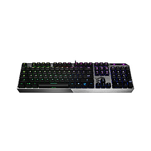 Tastatūra MSI Vigor GK50 USB QWERTY US English Black Metallic