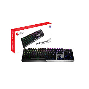 Tastatūra MSI Vigor GK50 USB QWERTY US English Black Metallic