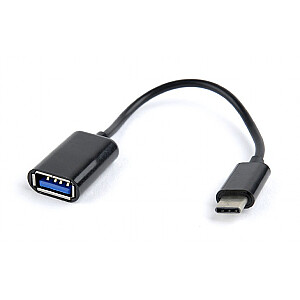 Gembird A-OTG-CMAF2-01 USB kabelis 0,2 m USB C USB A Melns