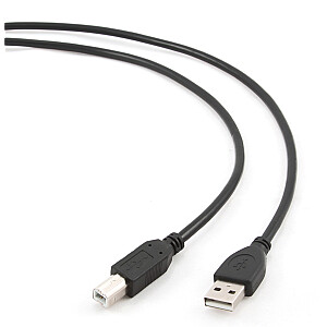 Gembird CCP-USB2-AMBM-10 USB kabelis 3,04 m USB A USB B Melns