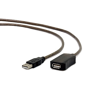Gembird USB A/USB A M/F 10 m USB kabelis USB 2.0 Melns