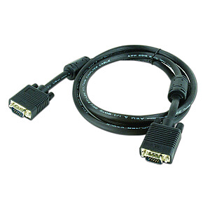 Gembird 1,8 m HD15 M/M VGA kabelis VGA (D-Sub) melns