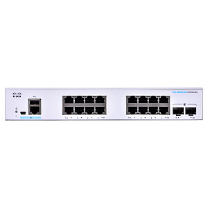 Cisco CBS250-16T-2G-EU tīkla slēdzis pārvaldīts L2/L3 Gigabit Ethernet (10/100/1000) Sudrabs