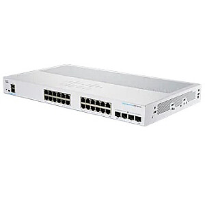 Сетевой коммутатор Cisco CBS250-24T-4X-EU Управляемый L2/L3 Gigabit Ethernet (10/100/1000), серебристый
