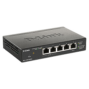 Сетевой коммутатор D-Link DGS-1100-05PDV2 Управляемый Gigabit Ethernet (10/100/1000) Power over Ethernet (PoE) Черный