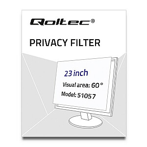Qoltec displeja konfidencialitātes filtri 51057 58,4 cm (23 collas)