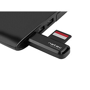 NATEC Scarab 2 karšu lasītājs melns USB 3.0 Type-A