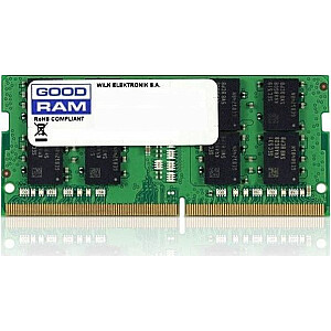 Atmiņa klēpjdatoram GoodRam SODIMM, DDR4, 16 GB, 2666 MHz, CL19 (GR2666S464L19/16G)