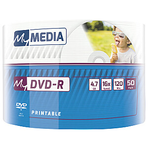 My Media DVD-R Wide Silver Inkjet Printable No ID Brand