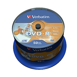 Tukšs DVD Verbatim 43533 4,7 GB DVD-R 50 gab.