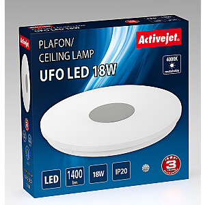 Moderns LED griestu apgaismojums Activejet UFO LED 18W
