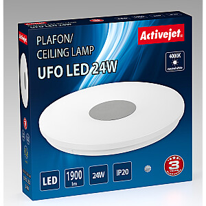 Moderns LED griestu apgaismojums Activejet UFO LED 24W