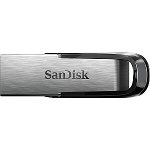 SanDisk ULTRA FLAIR 64 GB USB Type-A 3.0 USB disks melns, sudrabs