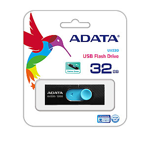USB zibatmiņas disks ADATA UV220 32GB USB Type-A 2.0 melns, zils