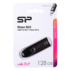 USB-накопитель Silicon Power Blaze B25 128 ГБ USB Type-A 3.2 Gen 1 (3.1 Gen 1) Черный