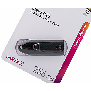 USB-накопитель Silicon Power Blaze B25 256 ГБ USB Type-A 3.2 Gen 1 (3.1 Gen 1) Черный